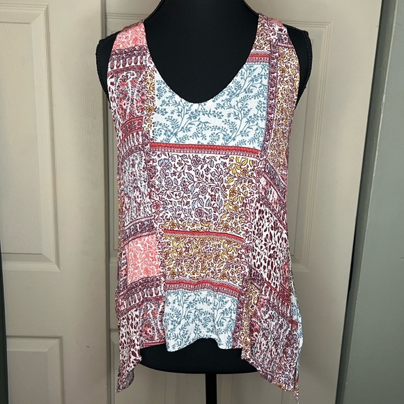 Floral Patchwork Boho Sleeveless / Tank Top - Picture 1 of 5